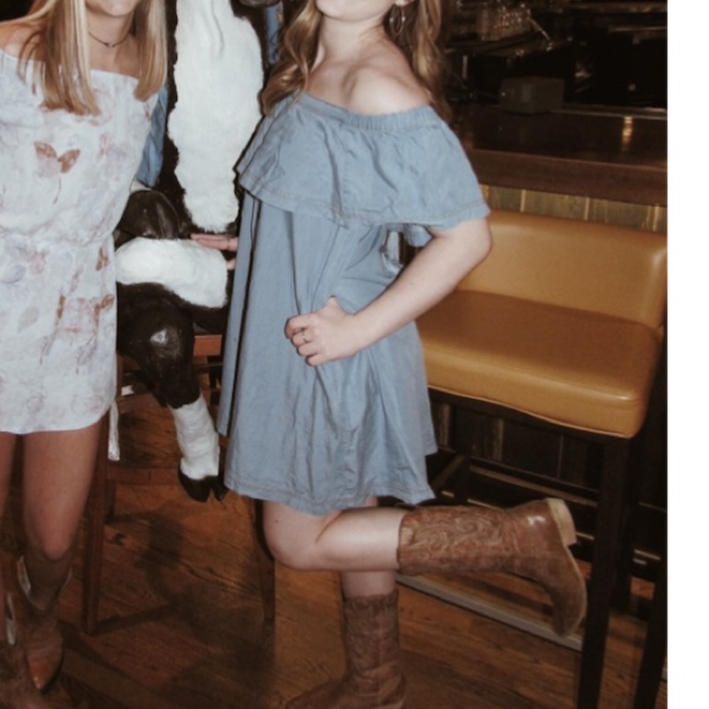 off the shoulder dress